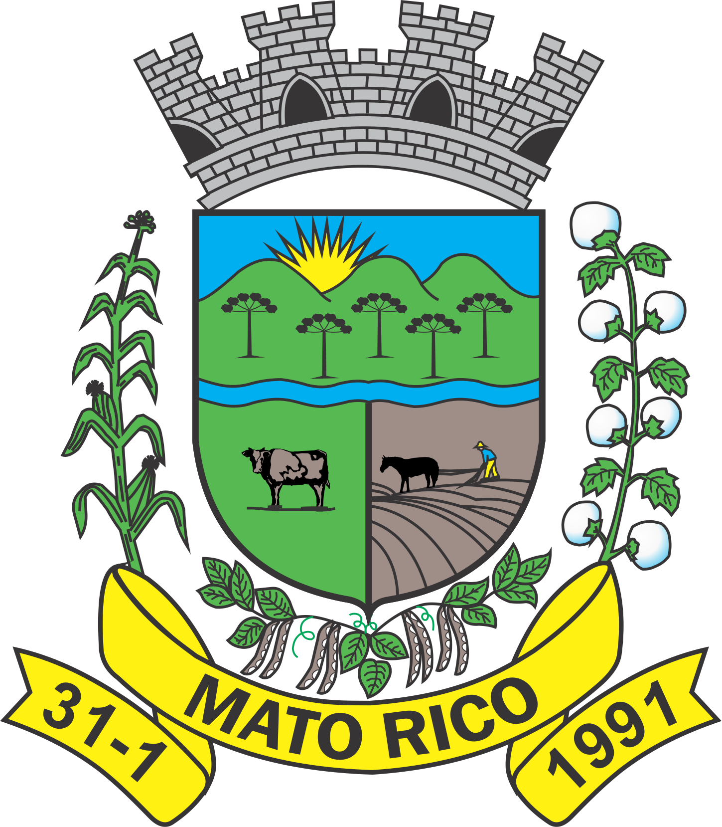 Brasão Oficial do Município de Mato Rico - Paraná