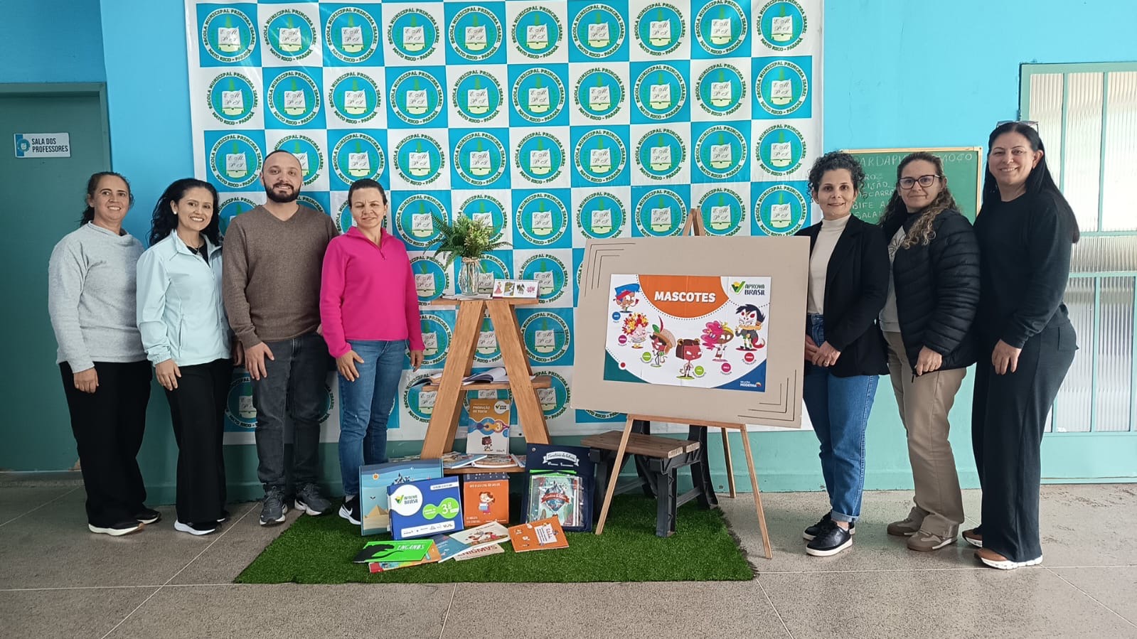 Secretaria de Educação e Cultura de Mato Rico recebe visita de integrantes da AMOCENTRO