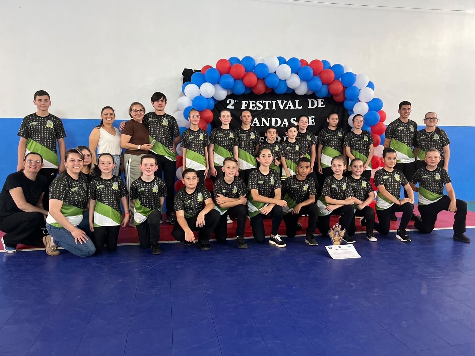 Fanfarra Municipal de Mato Rico representa o município no 2º Festival de Bandas e Fanfarras de Palotina